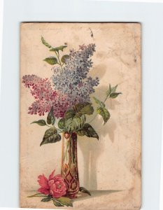 Postcard Beautiful Flower Arrangement in a Vase