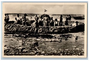 1948 Greetings from Scheveningen Netherlands Vintage RPPC Photo Postcard