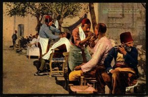 Turkey Vintage Postcard Turkish Street Barber shop Vey fresh