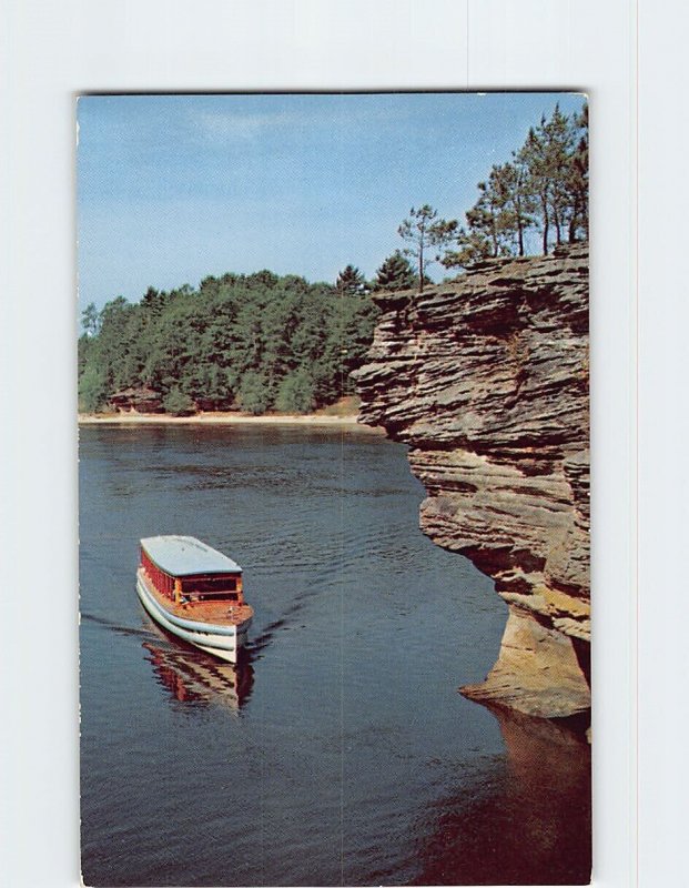 Postcard The Channel at Grotto Rocks Lower Dells Wisconsin Dells Wisconsin USA