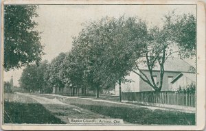 Baptist Church Arkona Ontario ON c1910 Atkinson Bros Litho Postcard G47
