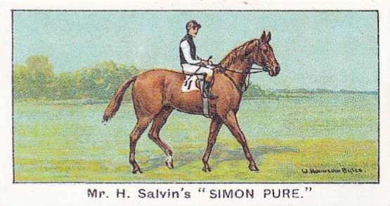 Simon Pure Winners On The Turf Newmarket Horse Racing Cigarette Card