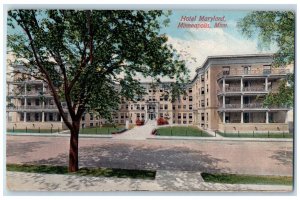 c1910 Exterior Hotel Maryland Building Minneapolis Minnesota MN Vintage Postcard