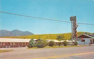 Bozeman Montana birds eye view Ranch House Motel vintage pc Z16387