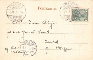 L120 Germany 1901 Gruss aus Koenigslutter Stiftskirche Church vintage postcard