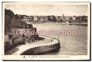 Postcard From Old I'Ecluse Dinard Beach and Promenade Des Allies