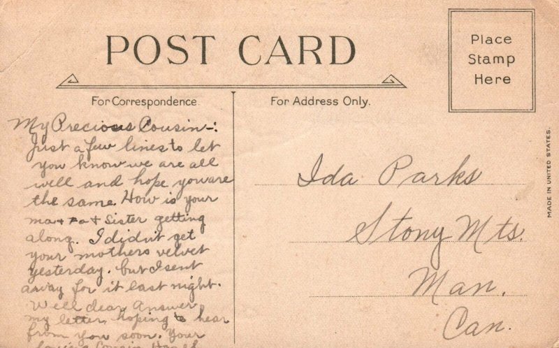 VINTAGE POSTCARD THANKSGIVING JOYS HANDCOLORED GLITTERED GREETING CARD c. 1920