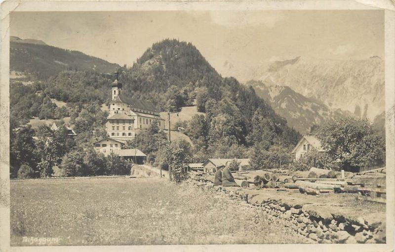 Austria Switzerland Photo Postcard Silvrettaverlag Otto Stefner Schruns 1926