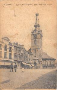 BR39512 Chimay Eglise grand place monument des Princes belgium