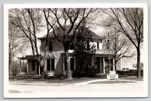 Abilene KS RPPC Kansas Gen Dwight Eisenhower Family Home Real Photo Postcard V28