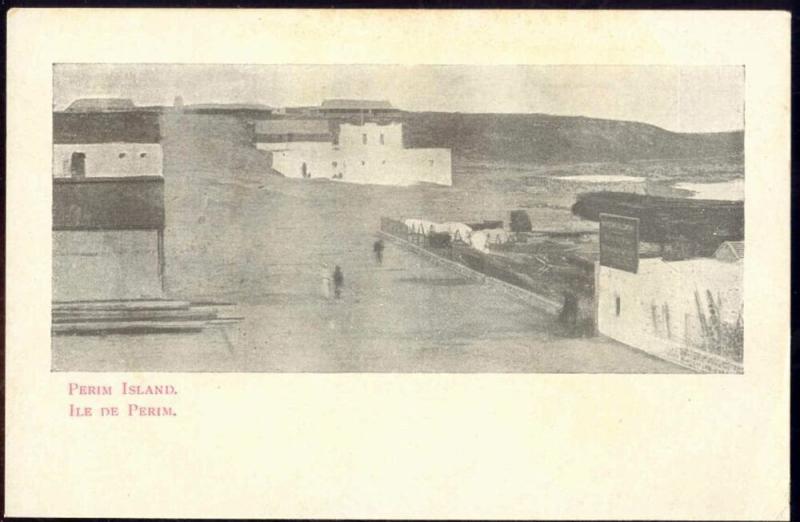 yemen, PERIM ISLAND, Ile de Perim, Panorama (ca. 1899)