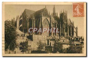 Old Postcard Metz Cathedral