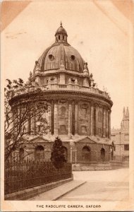 Radcliffe Camera Oxford Vincent Oxford RA Series England Postcard Antique Vtg 