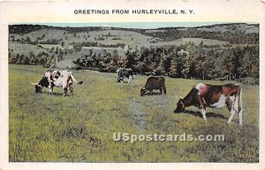 Farm Scene - Hurleyville, New York NY Postcard