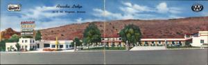 Kingman AZ Arcadia Lodge Route 66 Fold Open Panorama Postcard