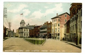 ME - Portland. Boothby Square & Custom House