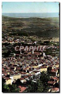 Postcard Modern Cote D & # 39Azur Grasse Vue Generale In Far From The Islands...