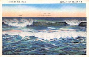 Scene On The Ocean Manasquan Beach - Manasquan, New Jersey NJ