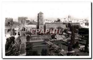 Old Postcard Morocco Rabat Jardin des Oudaias