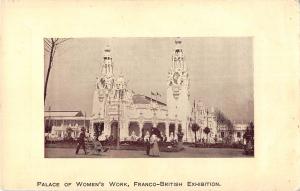 uk808 Franco-British Exhibition palace of womans work  london real photo    uk