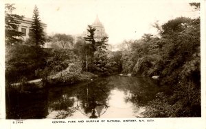 NY - New York City. Central Park & Museum of Natural History.  *RPPC