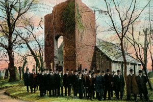 c. 1910 Jamestown Tricentenary Committee Church Tower Postcard P14