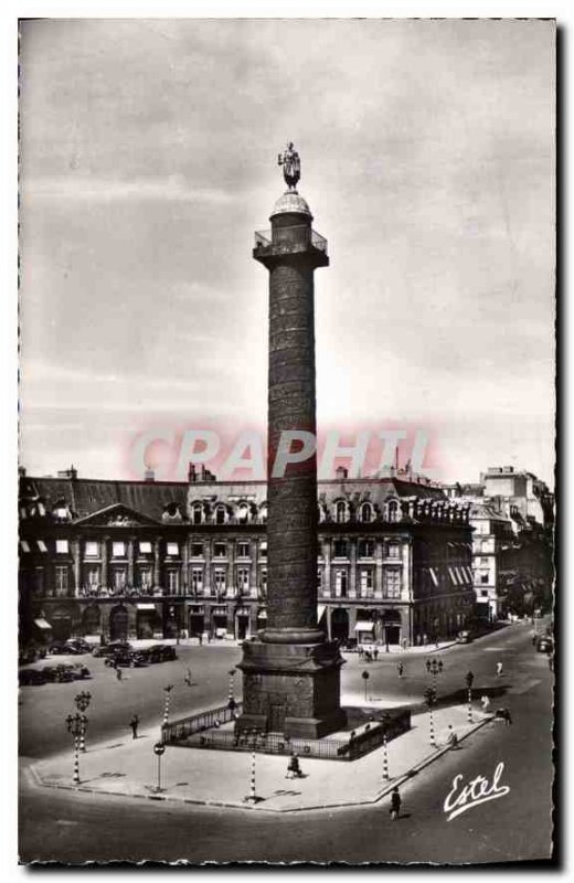 Postcard Old Paris Vendome Column