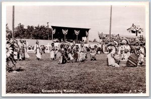 Vtg Washington Ellensburg Rodeo Native American Indian RPPC Real Photo Postcard