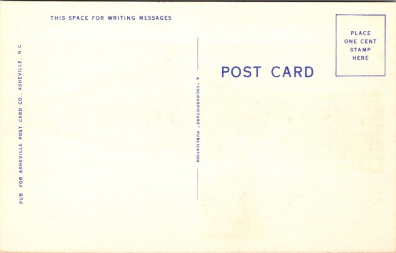 Linen Postcard Pennant Flag in Nahvnta, Georgia