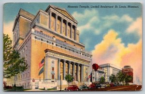 1949  St. Louis   Missouri  Masonic Temple   Postcard