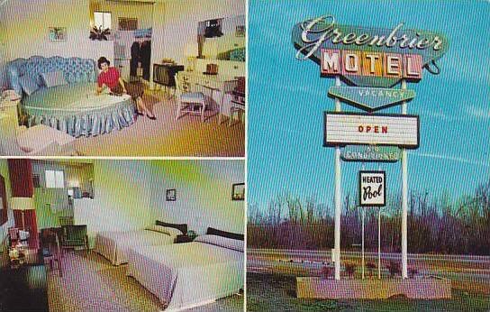 North Carolina Lumberton Greenbrier Motel 1960