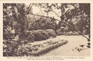 View Of The Garden At The Home Of Marry The Mother Of Washington Fredericksbu...