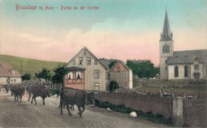 Germany Braunlage im Harz Partie an der Kirche Vintage Postcard 08.26