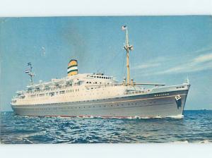 Pre-1980 postcard of NAMED IDENTIFIABLE BOAT hp8137