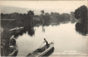 PC NEW ZEALAND, WANGANUI RIVER AT TAUMARANUI, Vintage Postcard (B41543)