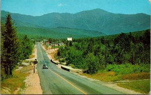 Twin Mountain New Hampshire Mount Washington Chrome Cancel WOB Postcard 