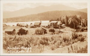 Alta Lake BC Rainbow Lodge Unused Real Photo Postcard G53