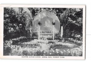 St Louis Missouri MO Vintage Postcard Forest Park Floral Display Easter Altar