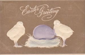 Easter Chicks With Purple Eggs 1908
