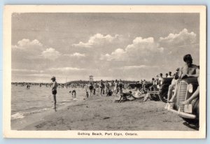 Port Elgin Ontario Canada Postcard Bathing Beach 1942 Vintage Posted