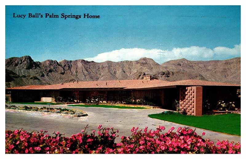 Postcard HOUSE SCENE Palm Springs California CA AQ0630