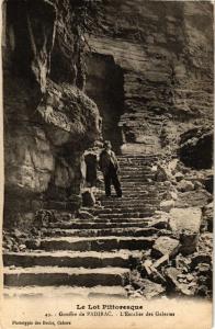 CPA Le Lot Pittoresque - Gouffre de PADIRAC - L'Escalier des Galeries (224222)