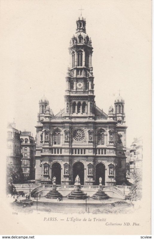 PARIS, France,1910-1920s, L'Eglise de la Trinite