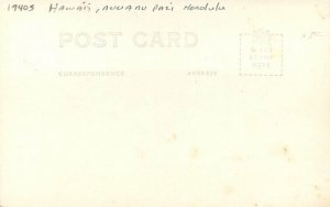 Hawaii Honolulu 1940s Nuuanu Pazi RPPC Photo Postcard 22-5784