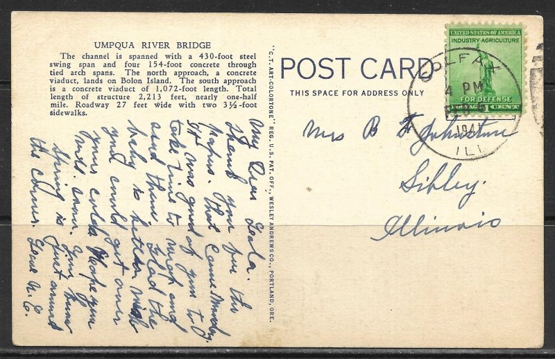 Oregon, Reedsport - Umpqua River Bridge - [OR-049]