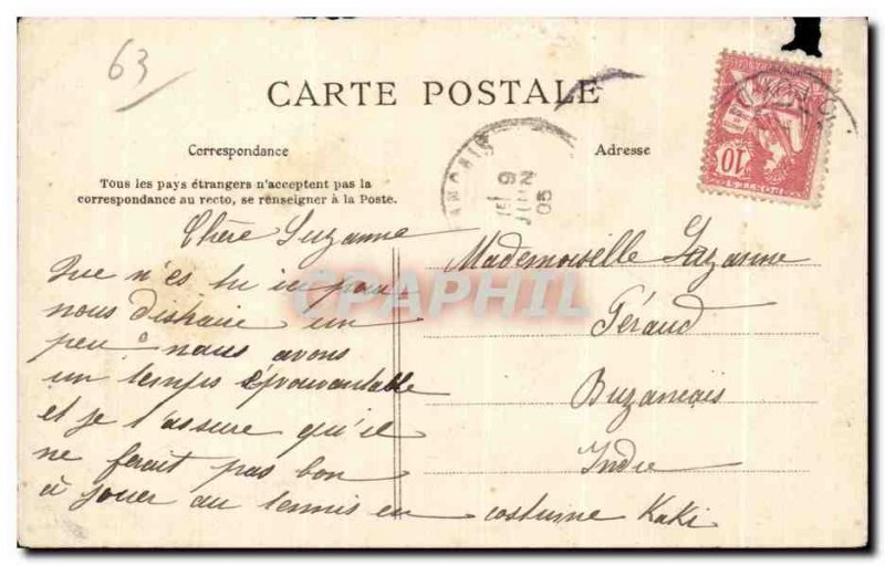 Old Postcard The Bourree Folklore Dance Costume