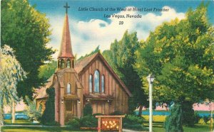 Las Vegas Nevada Little Church Hotel Lost Frontier Postcard 21-13789