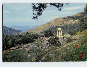 Postcard Sanctuary Of Athena Pronaia, Tholos, Delphi, Greece