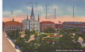 Louisiana New Orleans Jackson Square Curteich