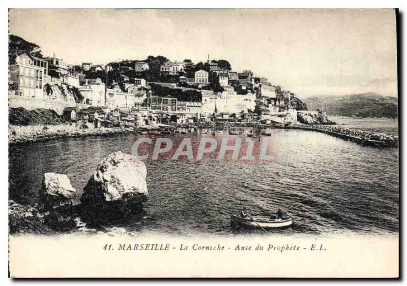 Postcard Old Marseille Anse Corniche Prophete